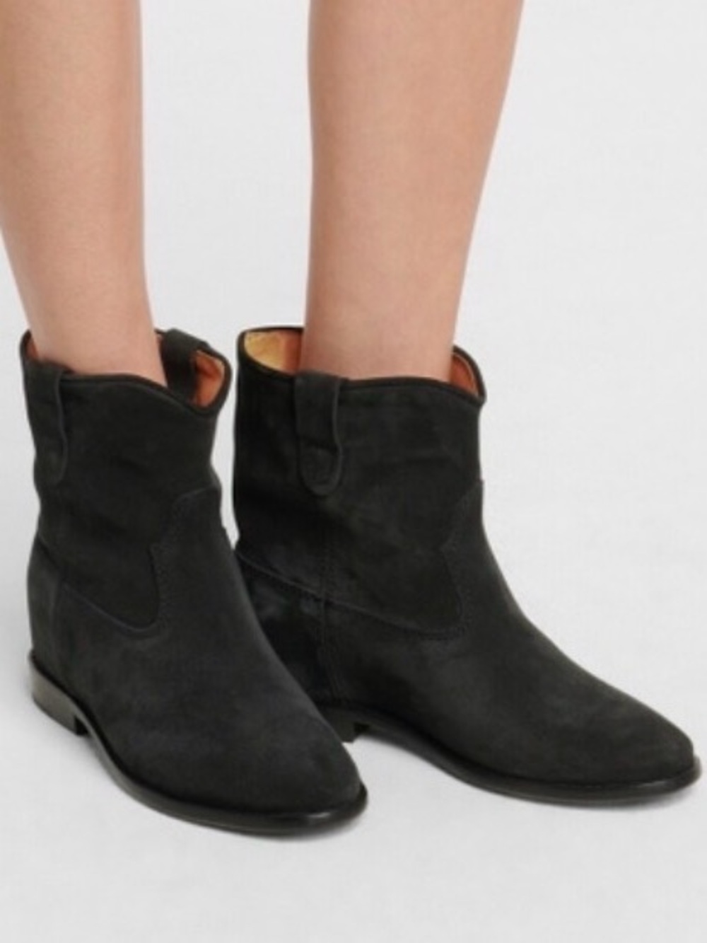 Isabel Marant Crisi Suede Black Ankle Boots, size 38.5